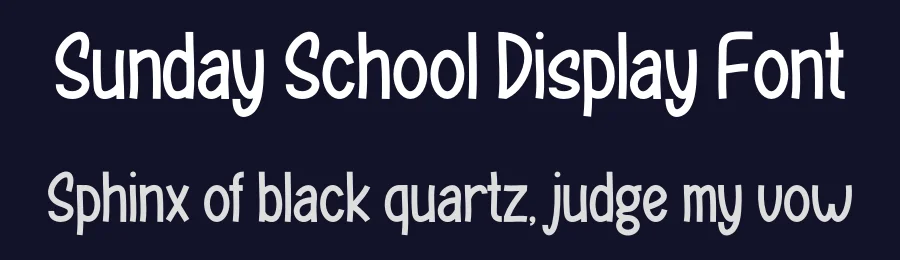 Sunday School Display Font by Maiko Hatta — Display Font — thumbnail 2
