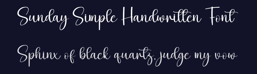 Sunday Simple Handwritten Font by andikastudio — Script Handwritten Font — thumbnail 2