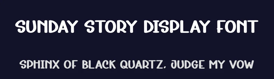 Sunday Story Display Font by andikastudio — Display Font — thumbnail 2