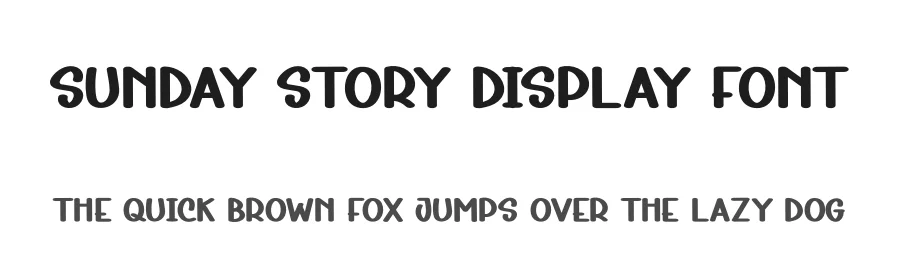 Sunday Story Display Font by andikastudio — Display Font
