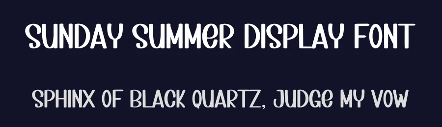Sunday Summer Display Font by inermediaSTUDIO — Display Font — thumbnail 2