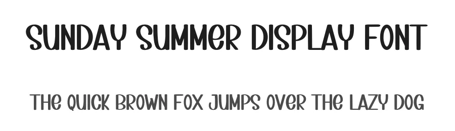 Sunday Summer Display Font by inermediaSTUDIO — Display Font