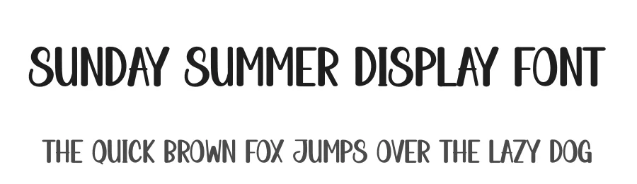 Sunday Summer Display Font by creativeletter — Display Font