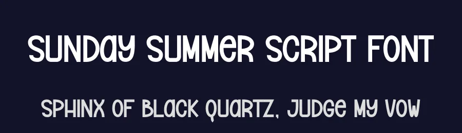 Sunday Summer Script Font by andikastudio — Display Font — thumbnail 2