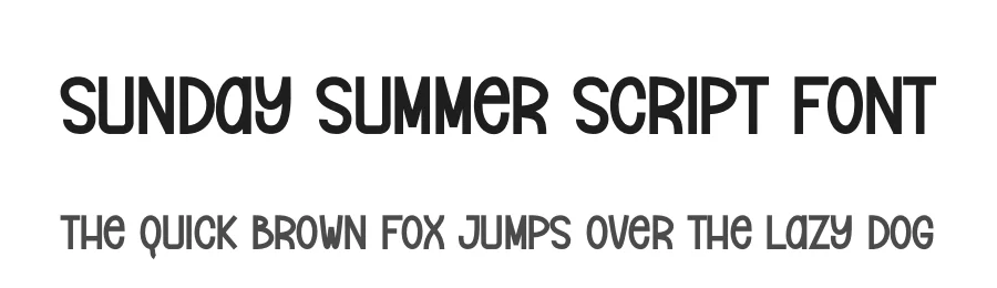 Sunday Summer Script Font by andikastudio — Display Font