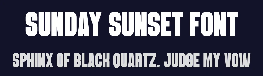 Sunday Sunset Font by Craftedtype — Display Font — thumbnail 2