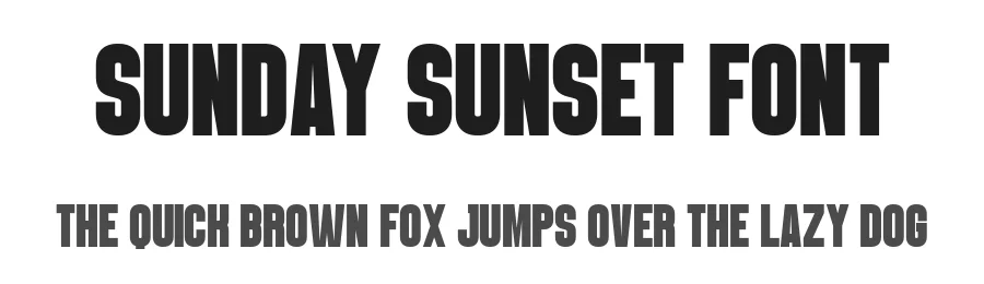 Sunday Sunset Font by Craftedtype — Display Font