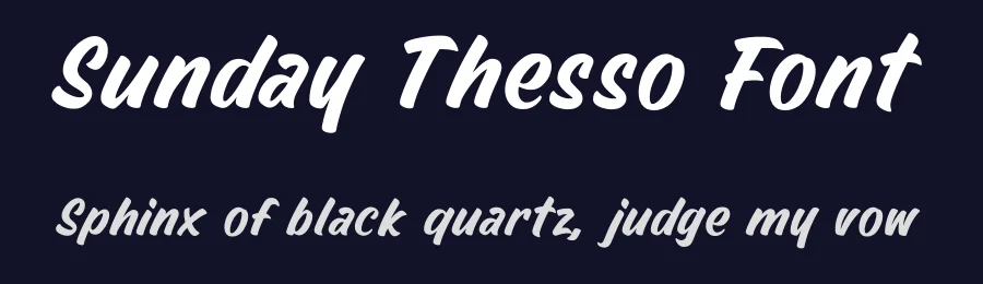 Sunday Thesso Font by Lettermine — Display Font — thumbnail 2