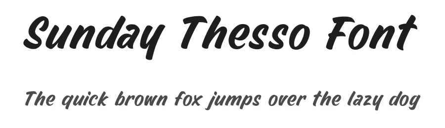 Sunday Thesso Font by Lettermine — Display Font