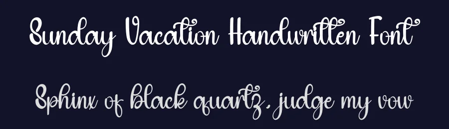 Sunday Vacation Handwritten Font by inermediaSTUDIO — Script Handwritten Font — thumbnail 2
