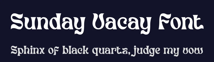 Sunday Vacay Font by Salamahtype — Display Font — thumbnail 2
