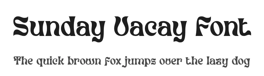 Sunday Vacay Font by Salamahtype — Display Font