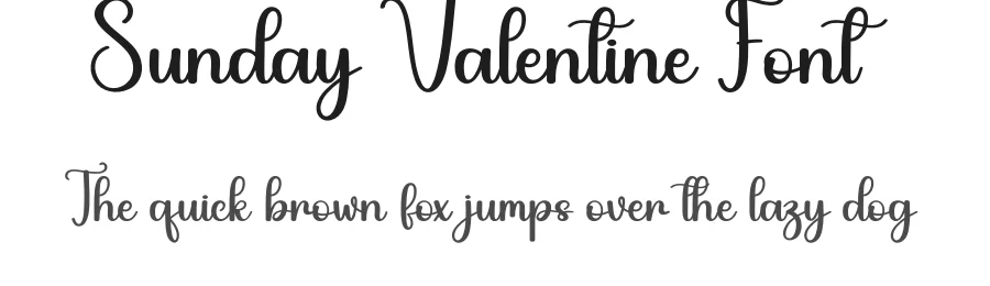 Sunday Valentine Font by creativeletter — Script Handwritten Font