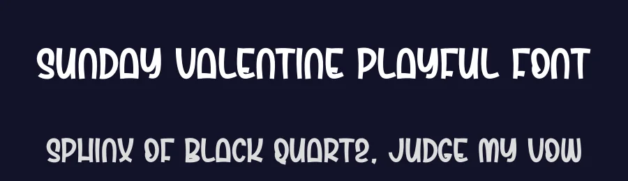 Sunday Valentine Playful Font by creativeletter — Display Font — thumbnail 2