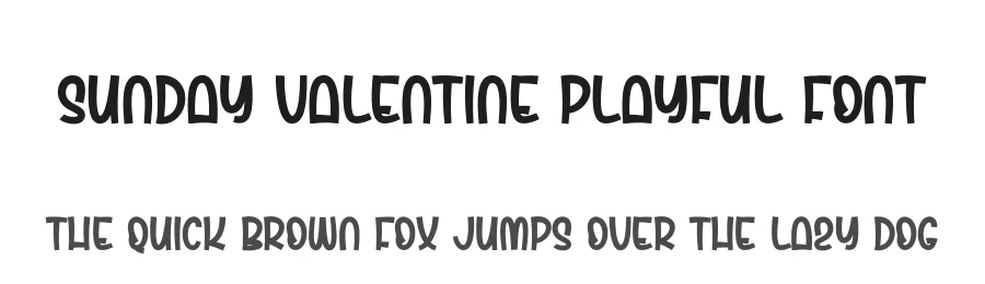 Sunday Valentine Playful Font by creativeletter — Display Font