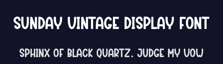 Sunday Vintage Display Font by creativeletter — Script Handwritten Font — thumbnail 2