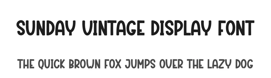 Sunday Vintage Display Font by creativeletter — Script Handwritten Font