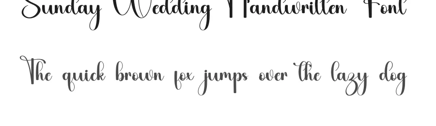 Sunday Wedding Handwritten Font by inermediaSTUDIO — Script Handwritten Font