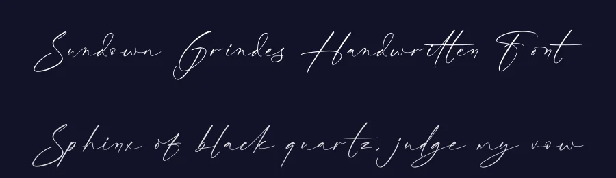 Sundown Grindes Handwritten Font by Operatype.Co — Script Handwritten Font — thumbnail 2