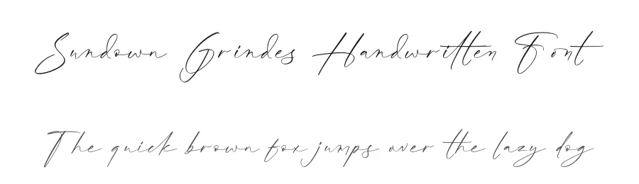 Sundown Grindes Handwritten Font by Operatype.Co — Script Handwritten Font