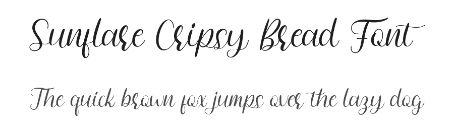 Sunflare Cripsy Bread Font by bearydsgn — Script Handwritten Font