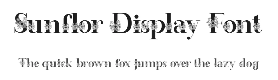 Sunflor Display Font by yontype — Serif Font