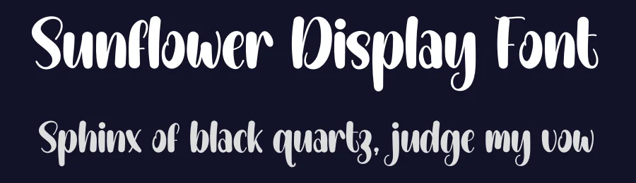 Sunflower Display Font by creativeletter — Script Handwritten Font — thumbnail 2