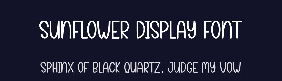 Sunflower Display Font by creativeletter — Display Font — thumbnail 2