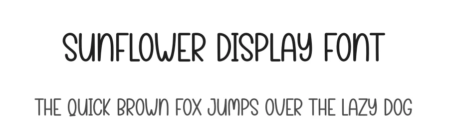 Sunflower Display Font by creativeletter — Display Font