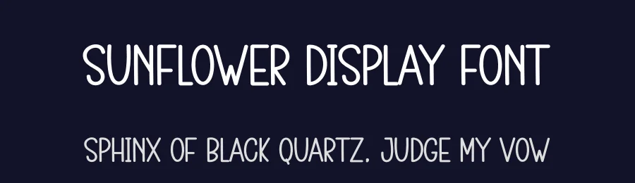 Sunflower Display Font by creativeletter — Display Font — thumbnail 2