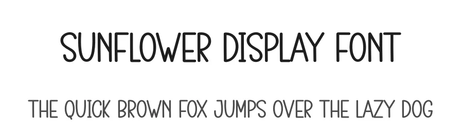Sunflower Display Font by creativeletter — Display Font