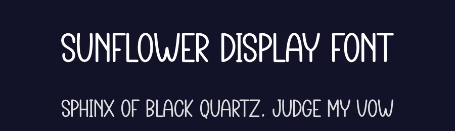 Sunflower Display Font by andikastudio — Display Font — thumbnail 2