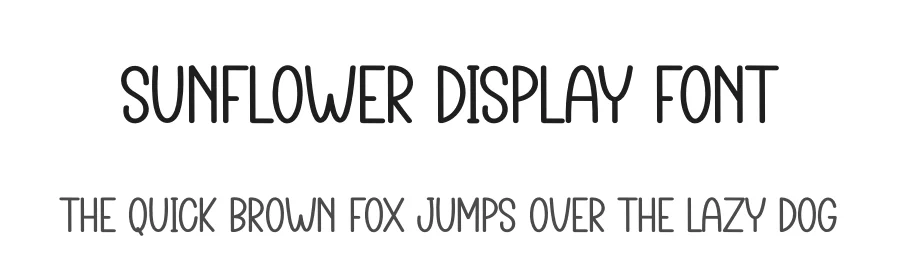 Sunflower Display Font by andikastudio — Display Font