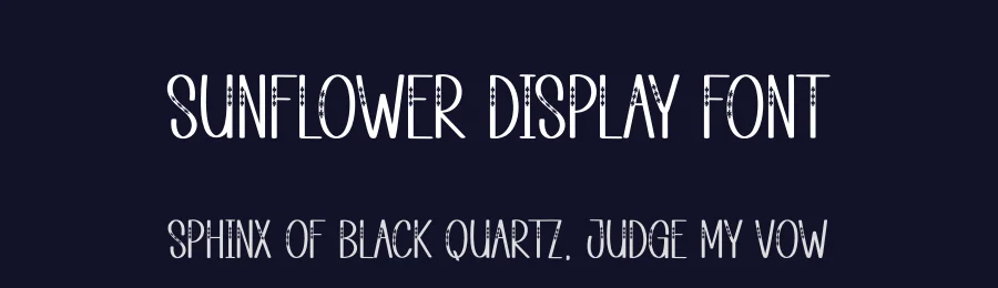 Sunflower Display Font by andikastudio — Display Font — thumbnail 2
