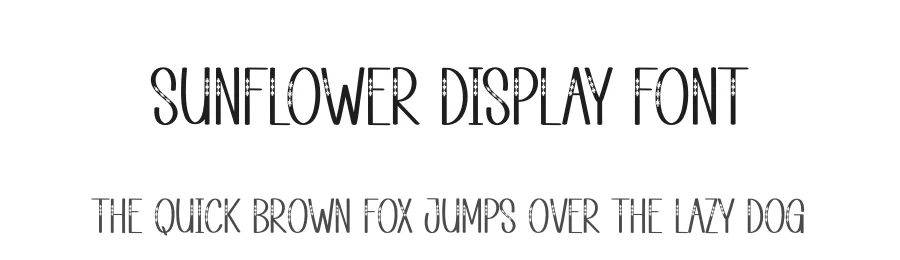 Sunflower Display Font by andikastudio — Display Font