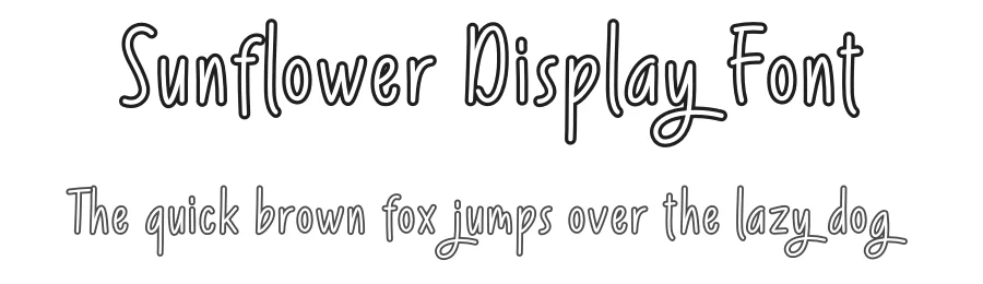 Sunflower Display Font by andikastudio — Script Handwritten Font