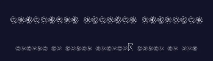 Sunflower Display Typeface by creativeletter — Decorative Font — thumbnail 2