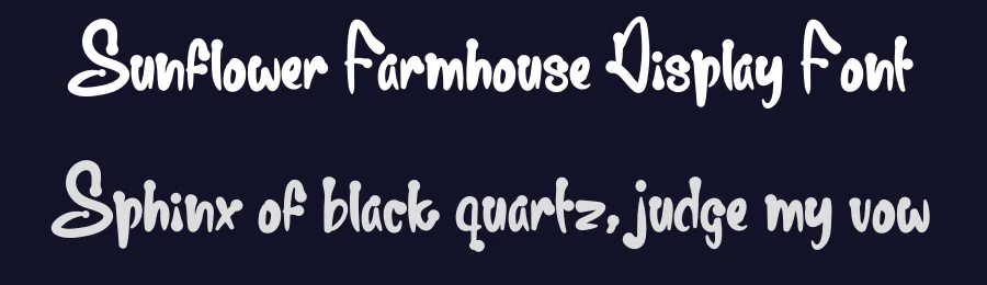 Sunflower Farmhouse Display Font by levincreative — Display Font — thumbnail 2