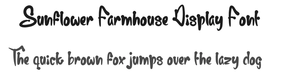 Sunflower Farmhouse Display Font by levincreative — Display Font