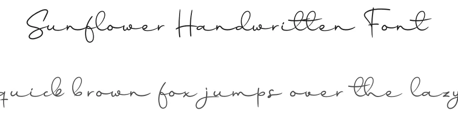 Sunflower Handwritten Font by andikastudio — Script Handwritten Font