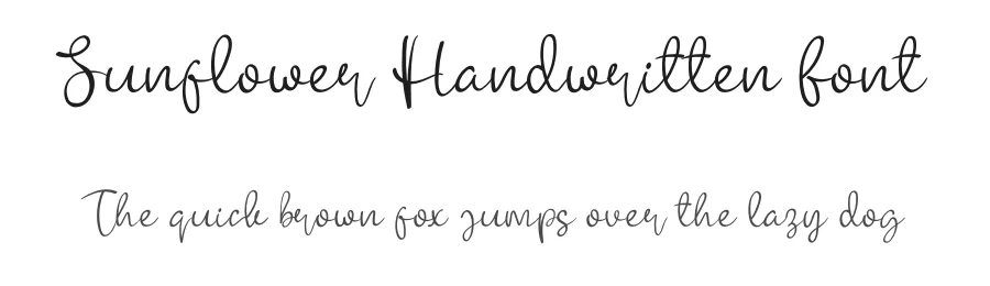 Sunflower Handwritten Font by andikastudio — Script Handwritten Font