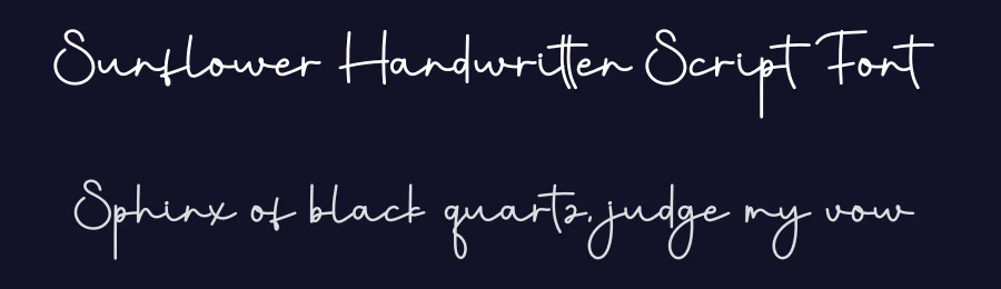 Sunflower Handwritten Script Font by creativeletter — Script Handwritten Font — thumbnail 2