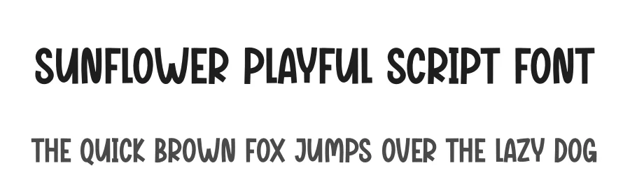 Sunflower Playful Script Font by creativeletter — Script Handwritten Font
