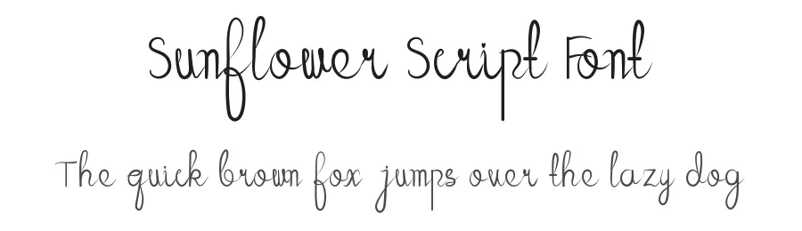 Sunflower Script Font by ronistudio1 — Script Handwritten Font