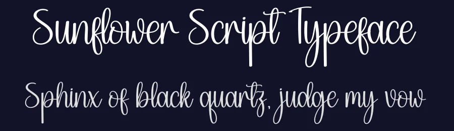 Sunflower Script Typeface by creativeletter — Script Handwritten Font — thumbnail 2