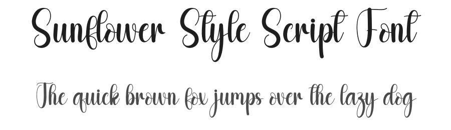 Sunflower Style Script Font by andikastudio — Script Handwritten Font