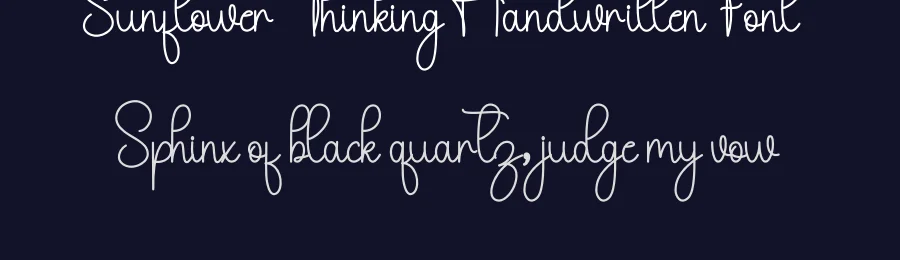 Sunflower Thinking Handwritten Font by inermediaSTUDIO — Script Handwritten Font — thumbnail 2
