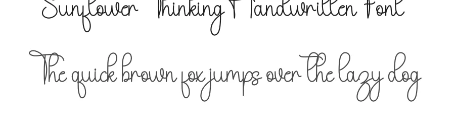 Sunflower Thinking Handwritten Font by inermediaSTUDIO — Script Handwritten Font