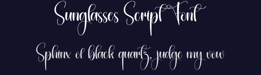 Sunglasses Script Font by creativeletter — Script Handwritten Font — thumbnail 2