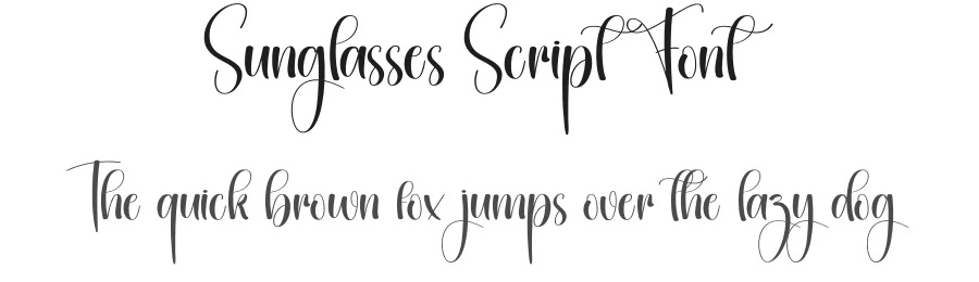Sunglasses Script Font by creativeletter — Script Handwritten Font